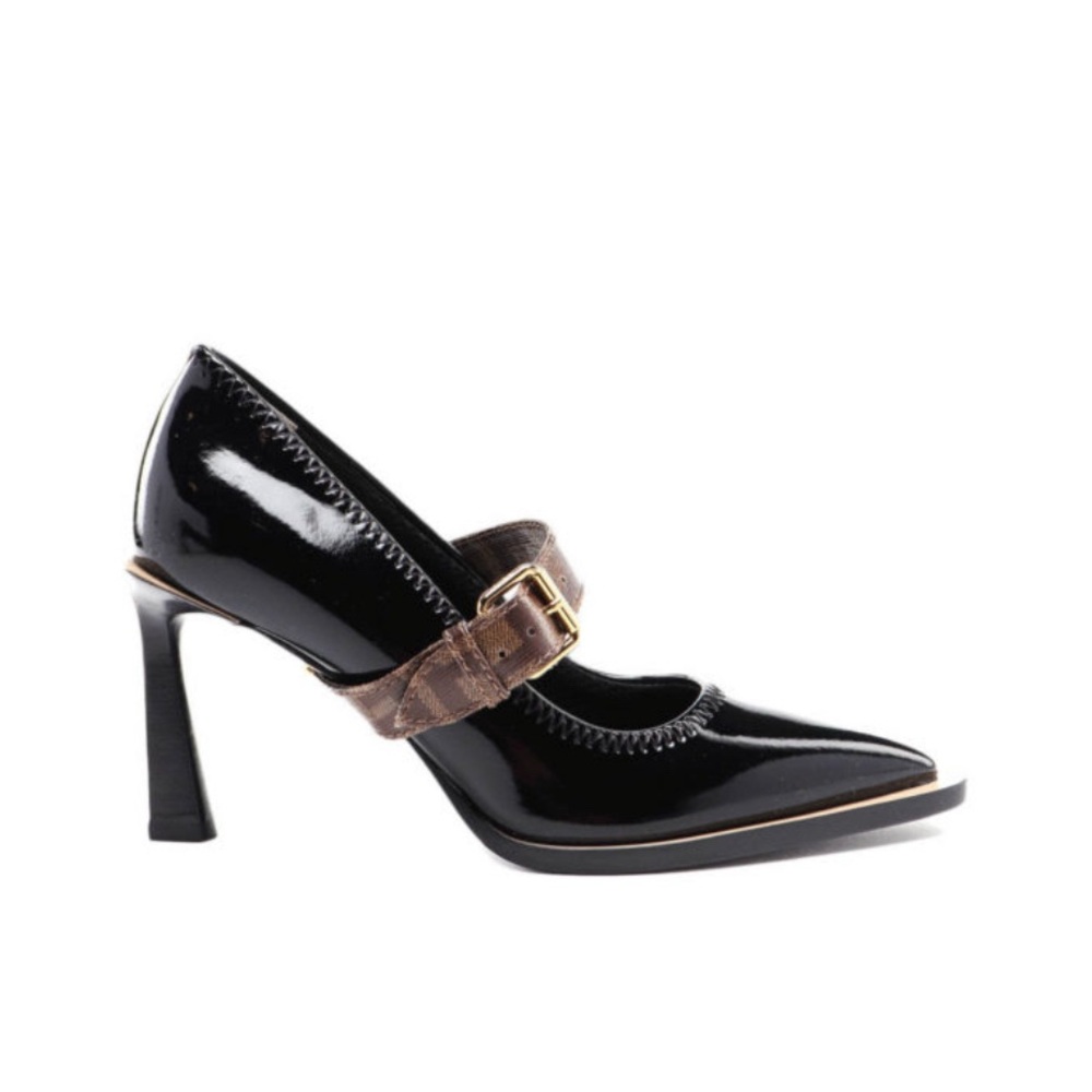 FENDI Mary Jane FFrame Court Pumps, size 39IT